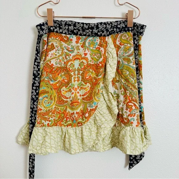 Urban Outfitters Toni Floral Wrap Skirt Paisley Boho Mini - Picture 5 of 8